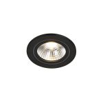 Nordlux LED Spot Alec Zwart 6.1W 480lm 36D - 830 Warm Wit | Zaagmaat 80mm - IP20 - 3-staps Dimbaar